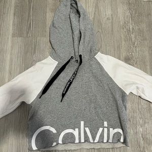 Womens XS Calvin Klein Cropped hoodie
